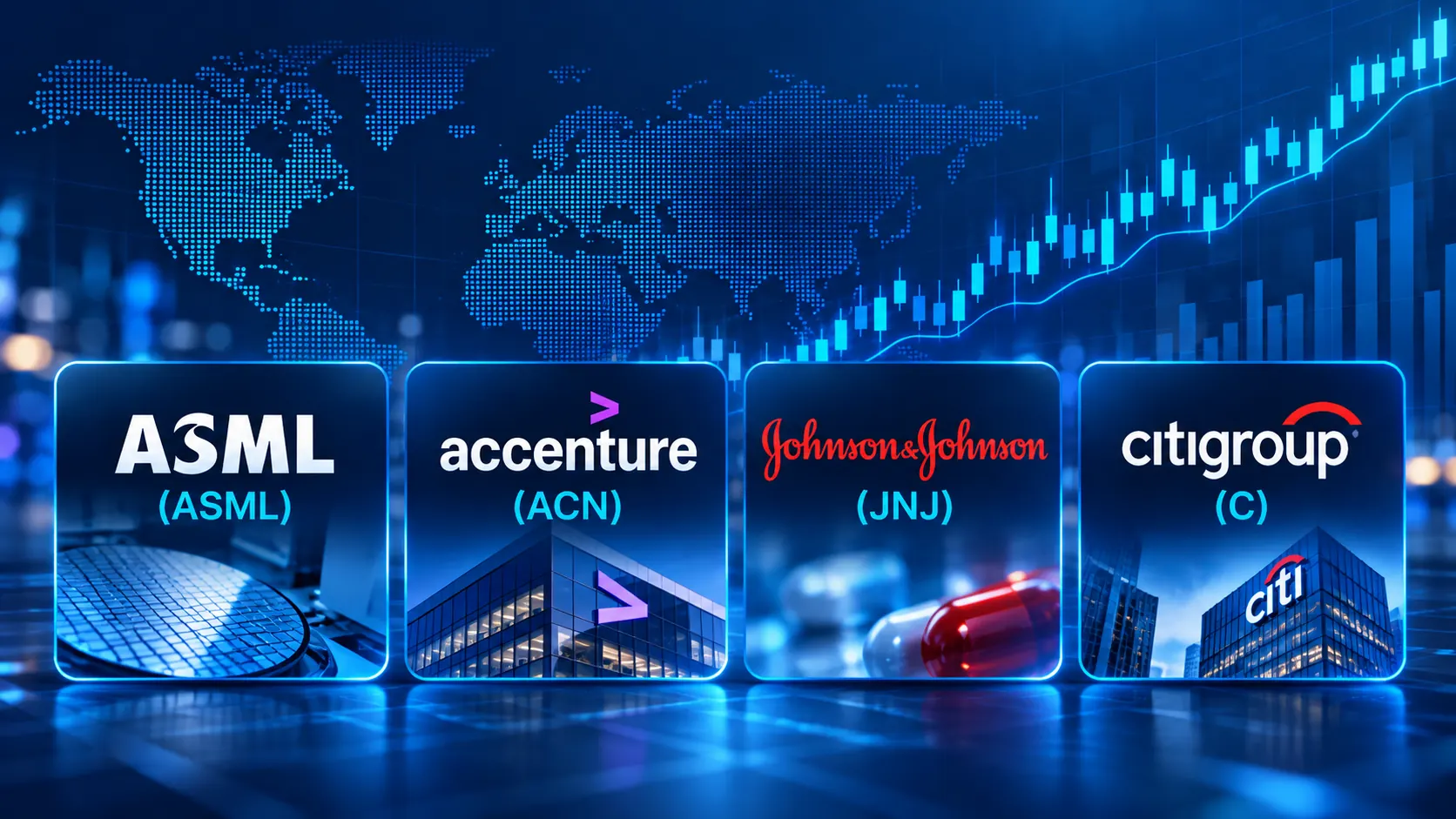 ASML hlásí rekord, Accenture sází na AI. J&J a Citi oslabily